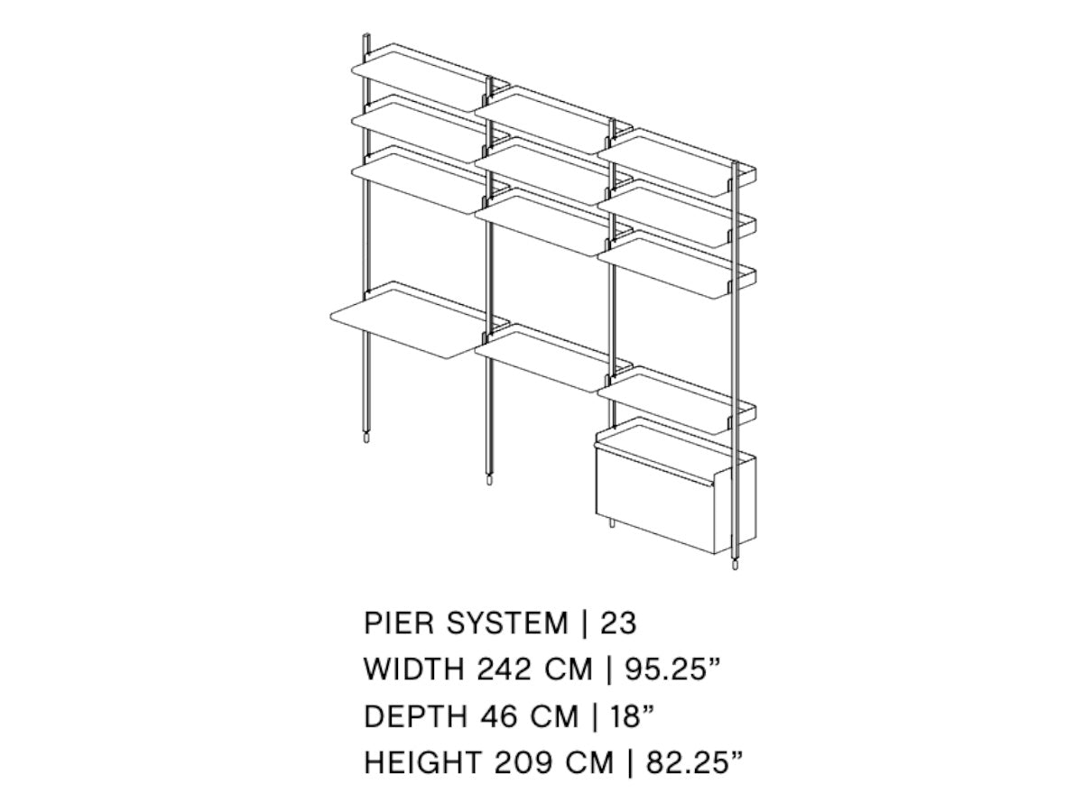 Hay Pier System Combination 23  - 3 Columns
