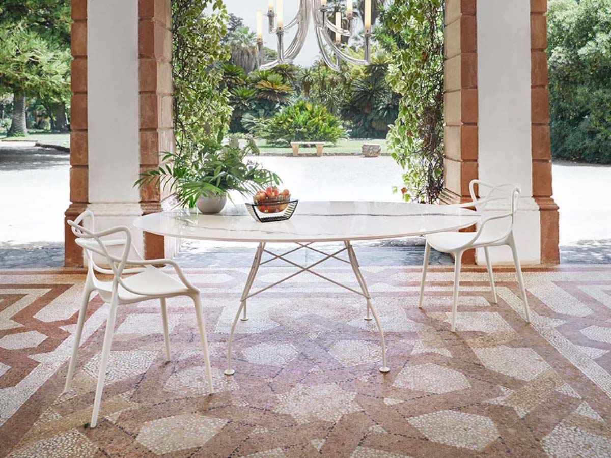 Kartell Glossy Outdoor Table by Antonio Citterio