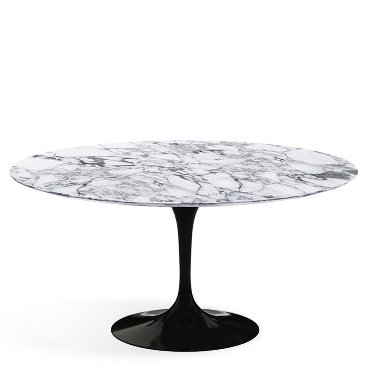 Knoll Saarinen Tulip Round Dining Table 152cm Black Base