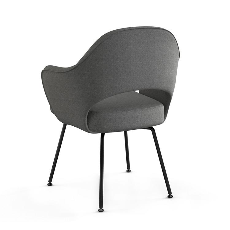 Knoll Saarinen Conference Arm Chair Black Tubular Legs