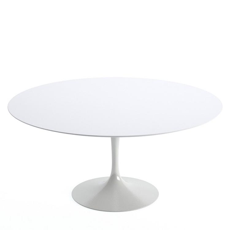 Knoll Saarinen Tulip Round Dining Table 152cm White Base