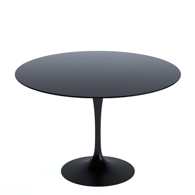 Knoll Saarinen Tulip Round Dining Table 107cm Black Base