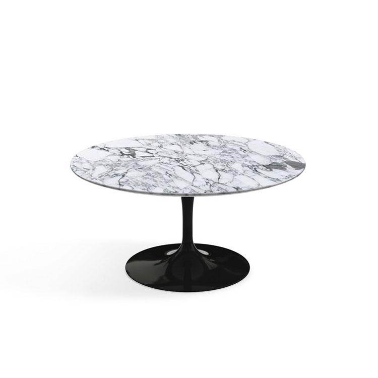 Knoll Saarinen Tulip Round Coffee Table 91cm Black Base