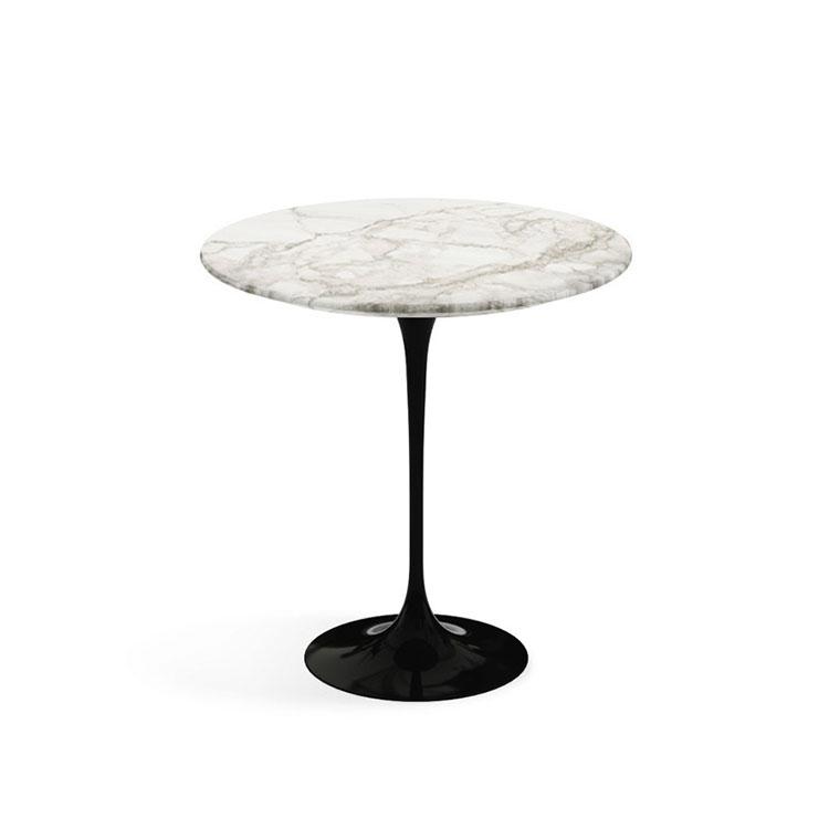 Knoll Saarinen Tulip Round Side Table 51cm Black Base