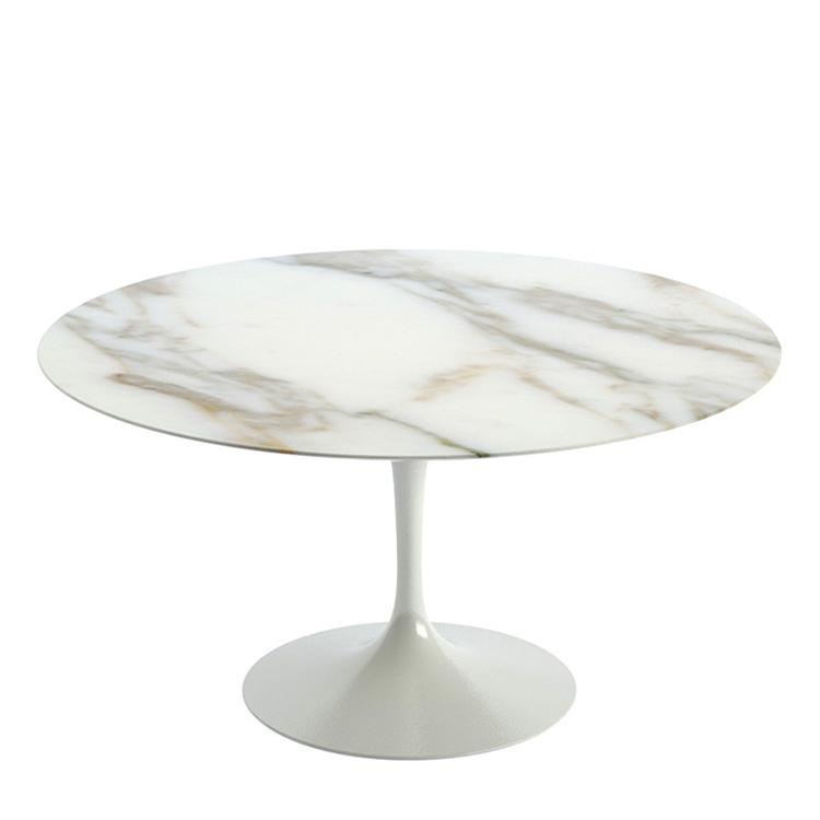 Knoll Saarinen Tulip Round Dining Table 137cm White Base