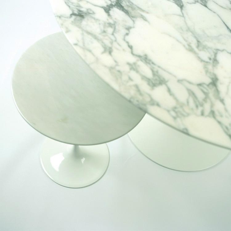 Knoll Saarinen Tulip Round Dining Table 137cm White Base