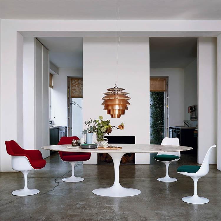 Knoll Saarinen Tulip Arm Chair White Base