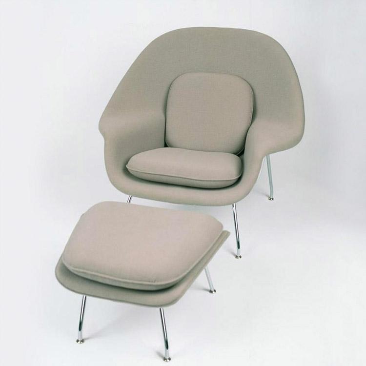 Knoll Saarinen Womb Chair and Ottoman