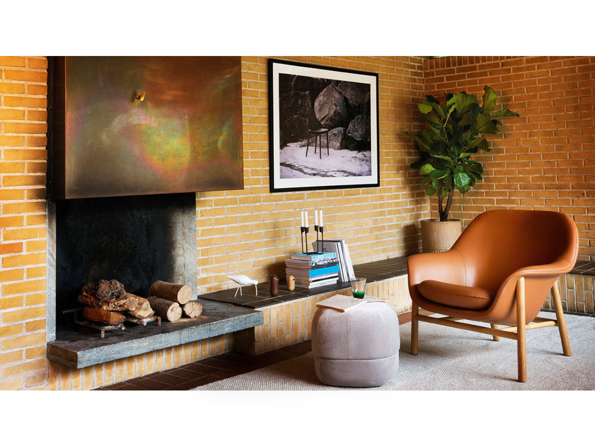 Normann Copenhagen Drape Lounge Chair Low Oak