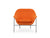 Normann Copenhagen Drape Lounge Chair Low Steel Legs