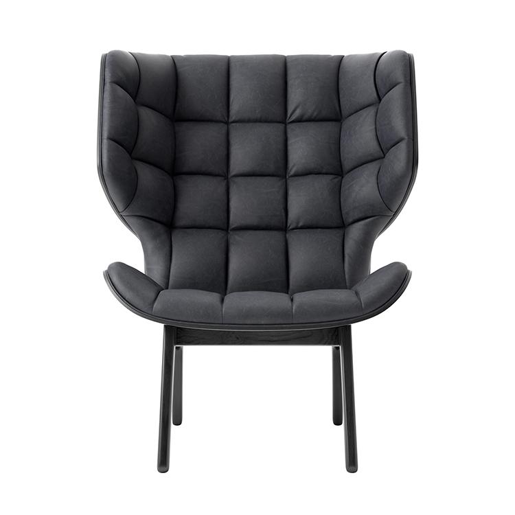 NORR11 Mammoth Chair &amp; Ottoman - Leather