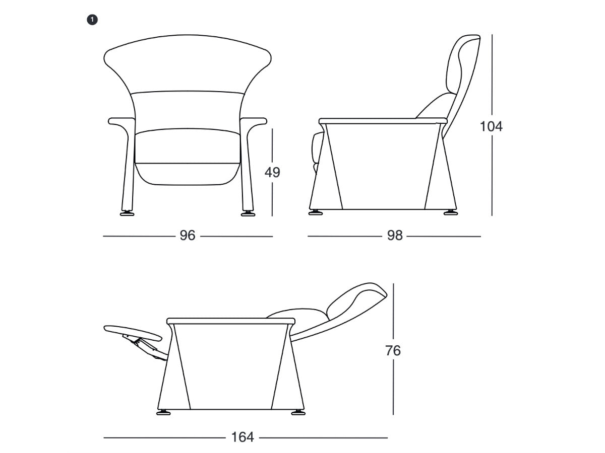 SCP Ewelina Reclining Armchair