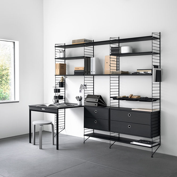 String Shelving (Set Design) - Black Office