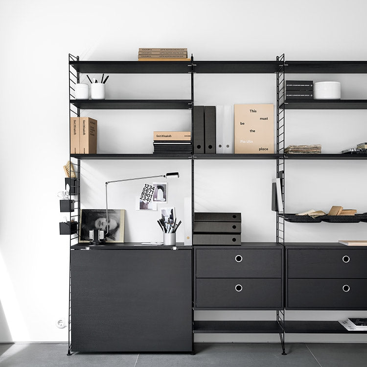 String Shelving (Set Design) - Black Office