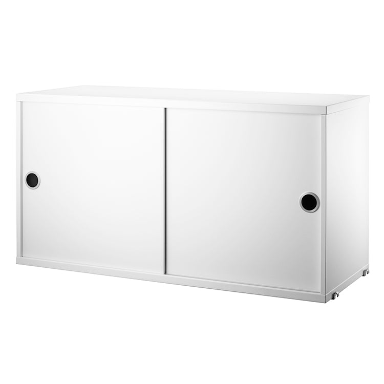 String Shelving - Sliding Door Cabinet