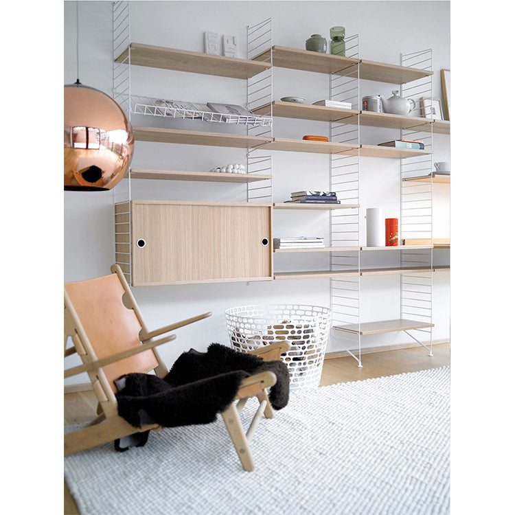 String Shelving (Set Design) - White & Oak