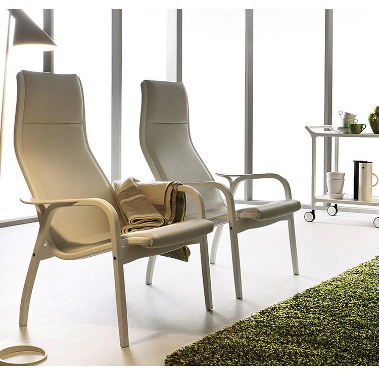 Swedese Lamino Chair & Ottoman - Leather