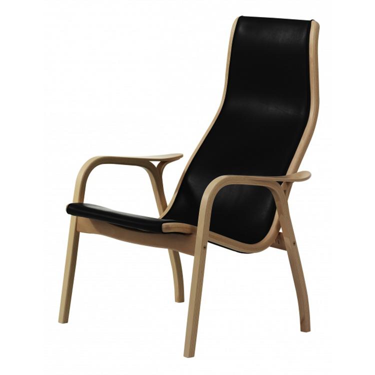 Swedese Lamino Chair & Ottoman - Leather