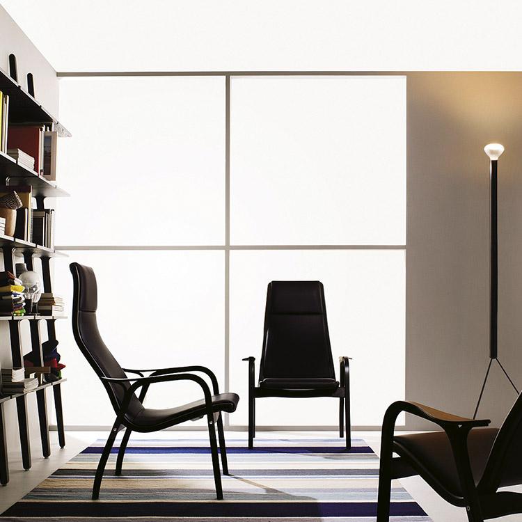 Swedese Lamino Chair & Ottoman - Leather