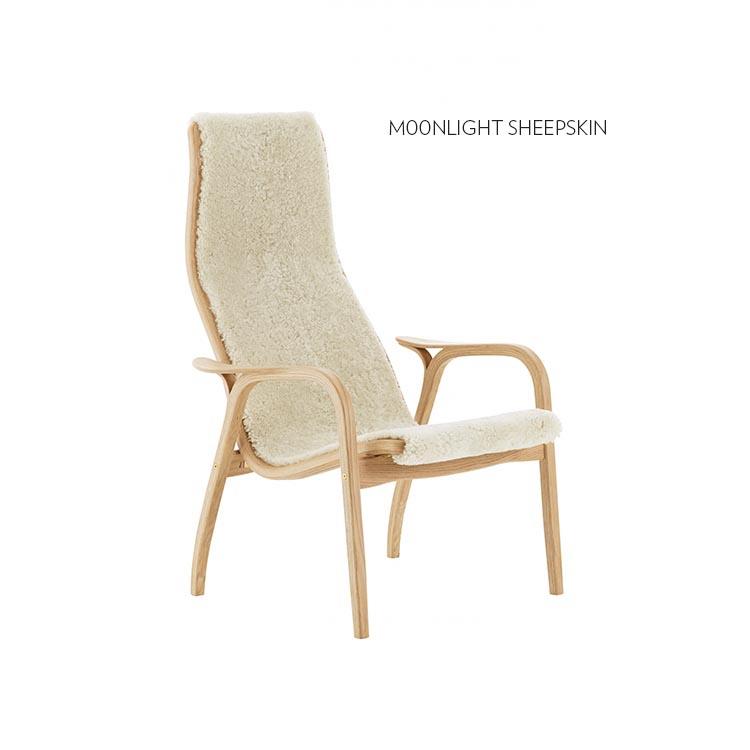 Swedese Lamino Chair & Ottoman - Sheepskin