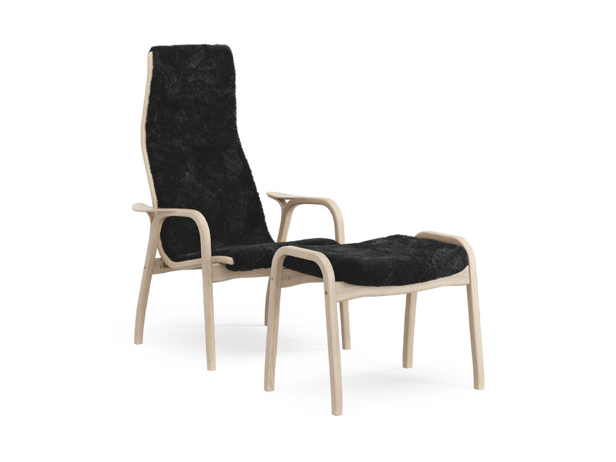 Swedese Lamino Chair & Ottoman - Sheepskin
