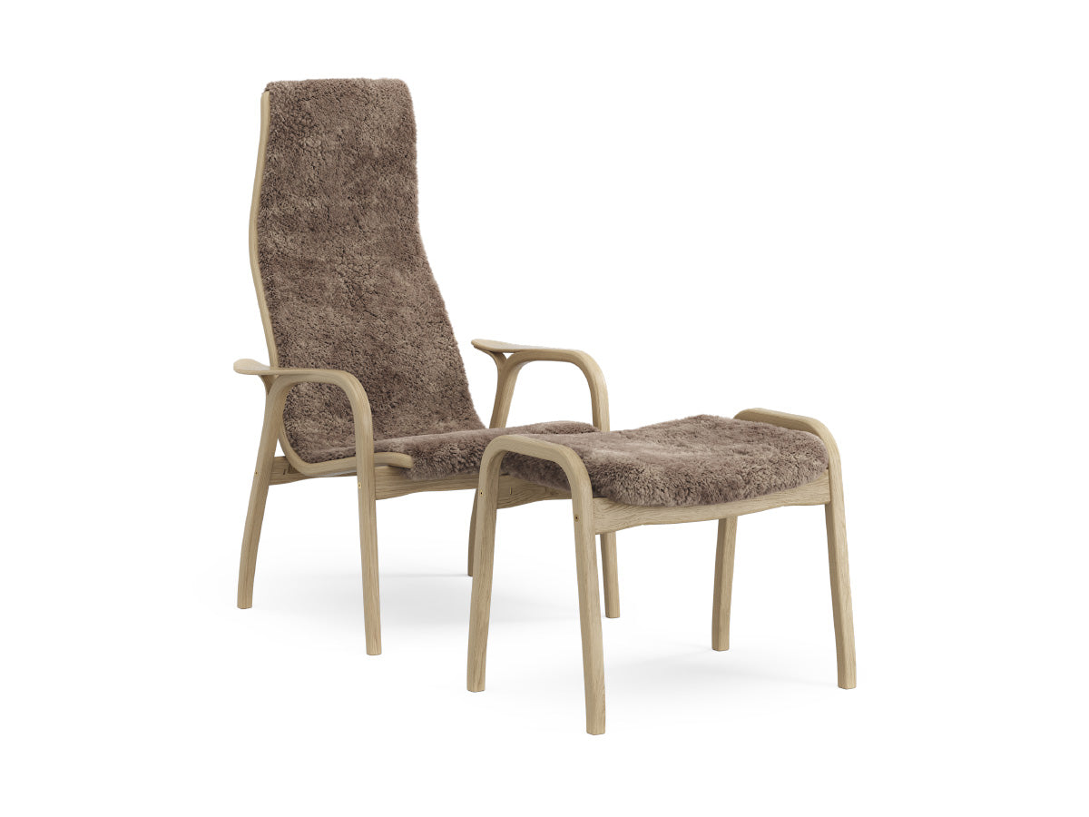 Swedese Lamino Chair & Ottoman - Sheepskin