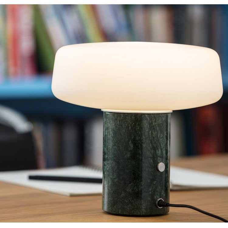 Terence Woodgate Solid Table Light Small - Serpentine Green Marble