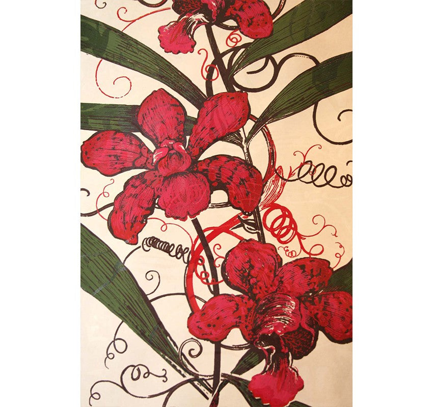 Timorous Beasties Oriental Orchid Wallpaper