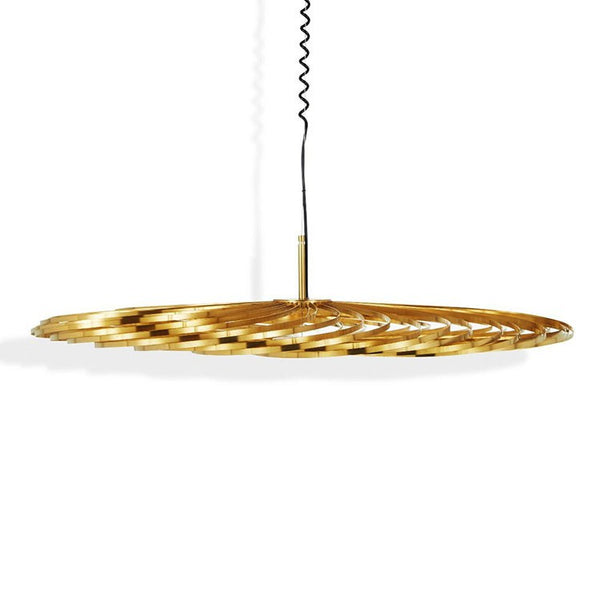 Tom Dixon Spring Pendant Light Medium Brass | British Lighting