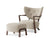 &Tradition Wulff ATD2 Lounge Chair & ATD3 Pouf