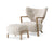 &Tradition Wulff ATD2 Lounge Chair & ATD3 Pouf