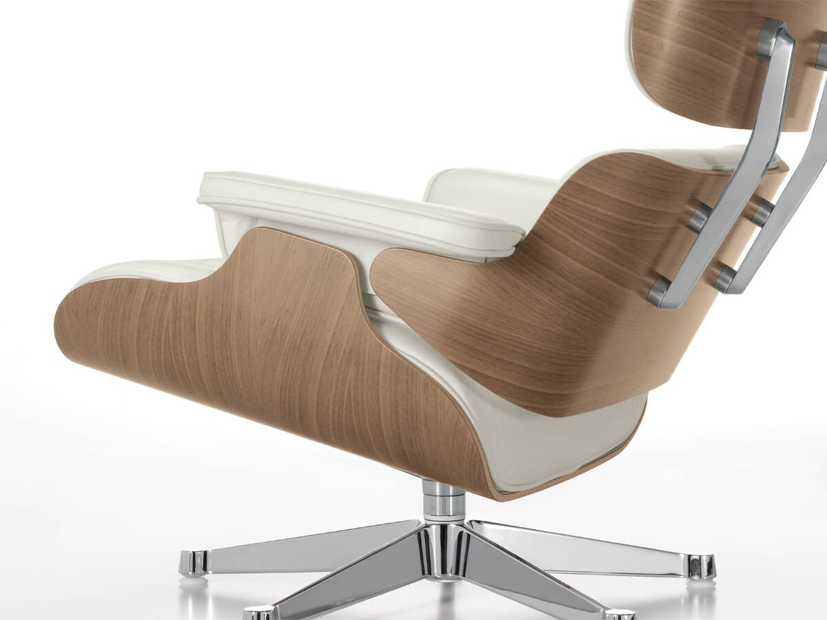 Vitra Eames Lounge Chair and Ottoman White