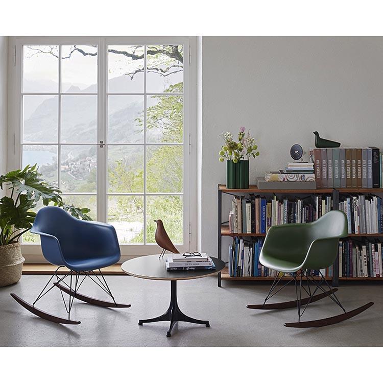 Vitra Rar Rocking Chair Vitra RAR Eames Plastic Rocking Chair - Dark Maple | Charles and Ray ...